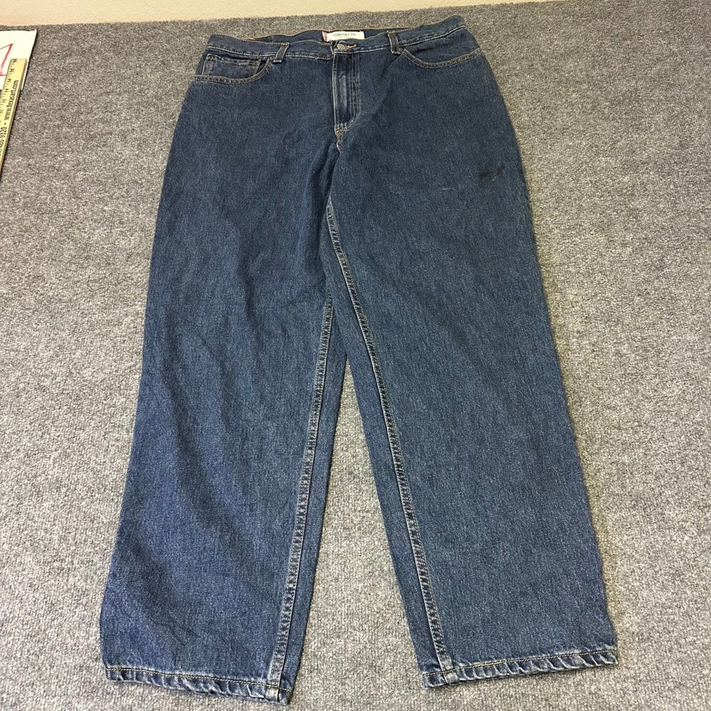 Levi's Jeans Mens Size 36 Blue 560 Comfort Fit Tapered Leg Cotton Denim Stain